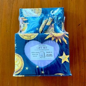 Five piece gift set. Moon and Stars.